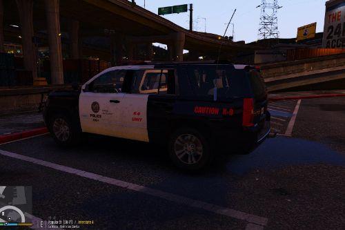 K9 Livery for 2015 Chevrolet Tahoe LAPD
